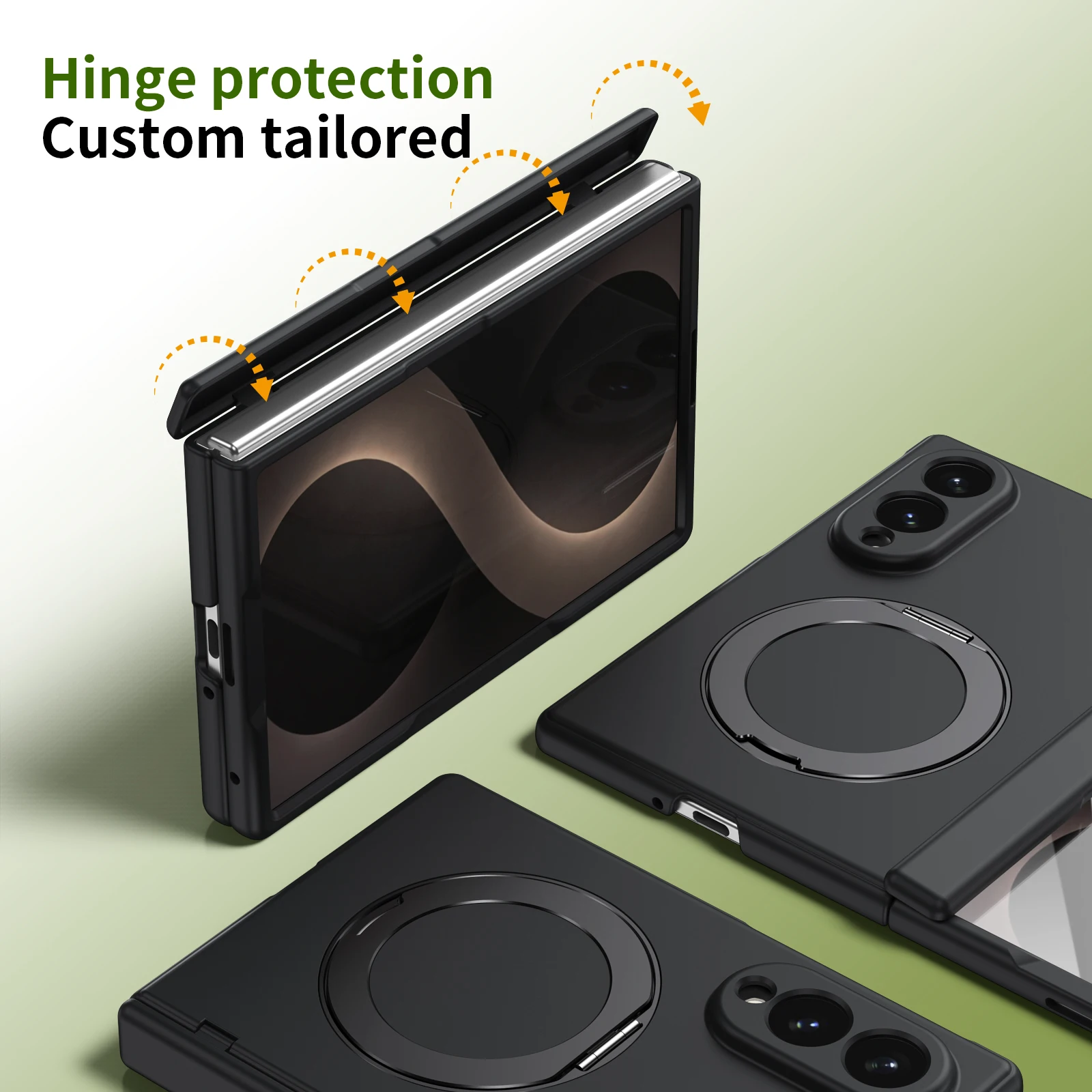 Funda Protectora Anticaídas para Samsung Galaxy Z Fold 8 5G Fold8 Ultra Fold7 Fold6 Fold5 Fold 7 6 5 con Anillo Magnético y Protección Total