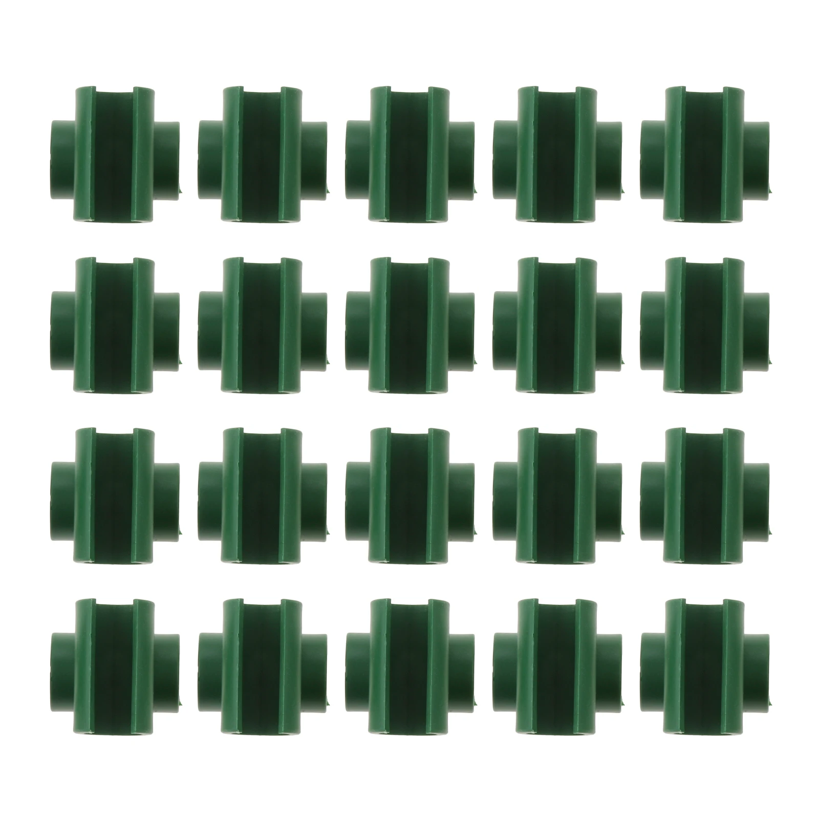 Clips de plástico cruzados de 20 piezas, soporte de plantas, conector fijo, Conector de estaca de injerto, abrazadera fija de pilares de jardinería ajustables de 11mm