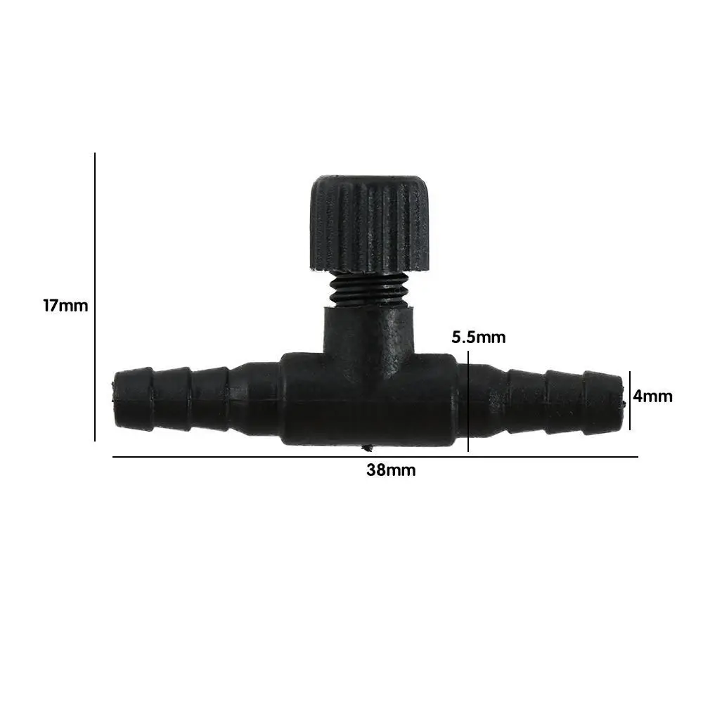 Válvula reguladora de flujo de línea de aire para tanque de peces, 10 piezas, acuario para tubería de línea aérea de 4/6mm, conector ajustable, interruptor de grifo