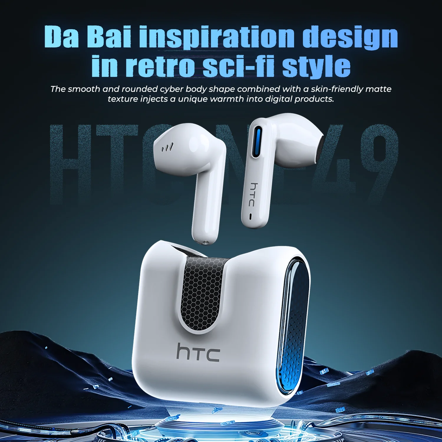 Auriculares Traductor de Idiomas 2026 HTC NE49, Traducción IA en Tiempo Real, BT6.0, TWS, Gaming, HiFi Bass, IPX5