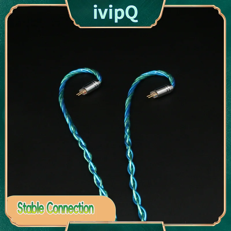 Cable para auriculares IEM con revestimiento de plata y grafeno, 8 núcleos, oro, plata, paladio, 2,5/3,5mm/4,4mm, MMCX 0,78, 2 pines, IE900, N5005, para F1