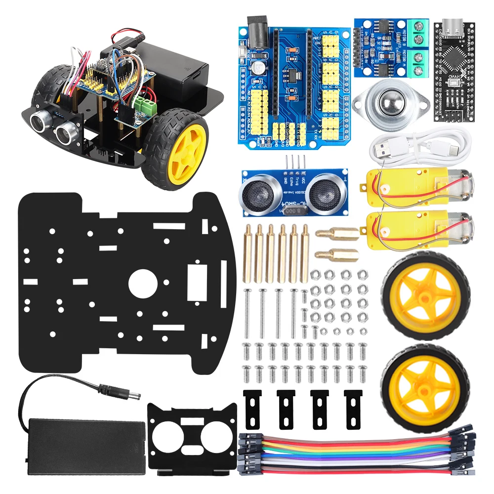 TSCINBUNY-Kit de Robot de arranque inteligente para programación Arduino, aprendizaje y desarrollo de habilidades, Kit completo, Kit robótico educativo