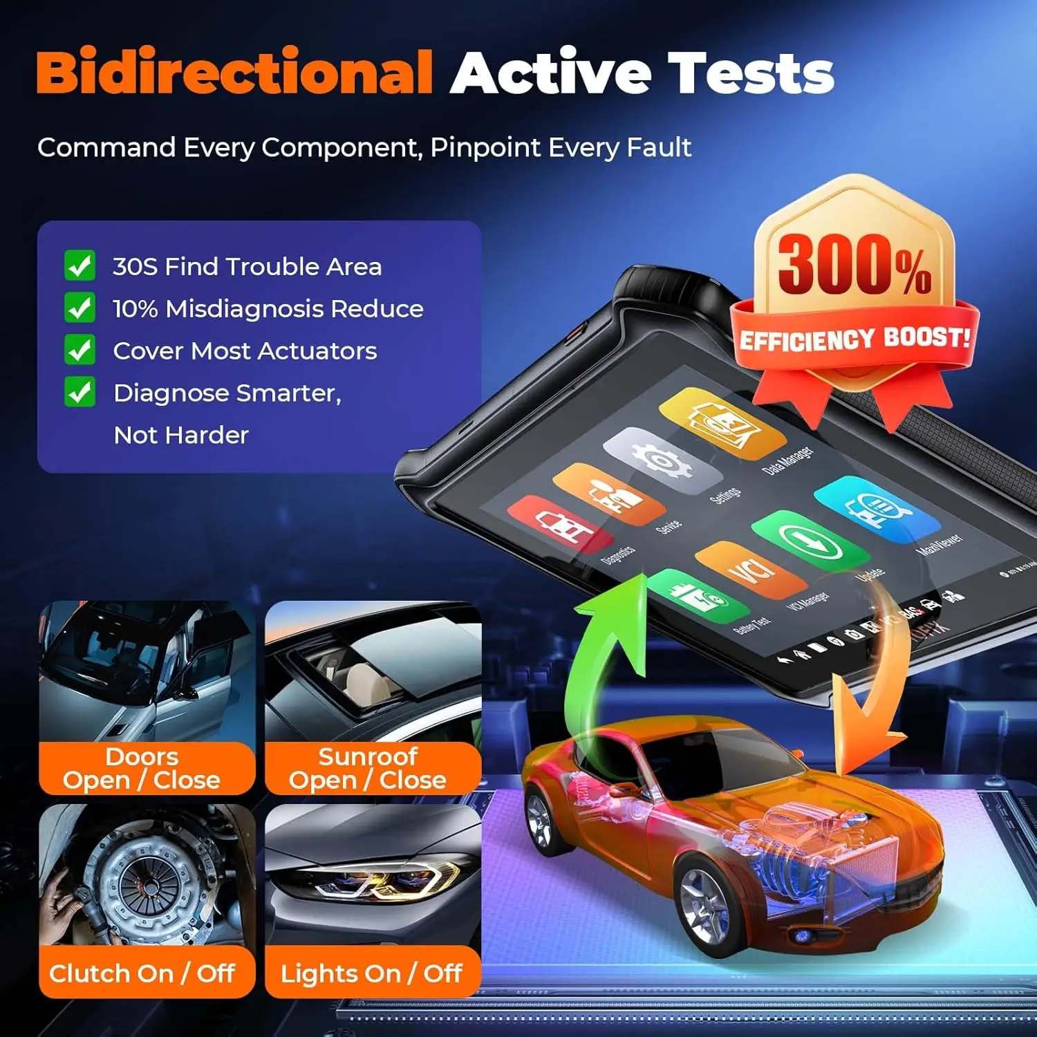 Escáner OBD2 automotriz OTOFIX D1 Lite, actualización de 2 años, Control bidireccional, herramienta de escaneo de diagnóstico de todos los sistemas, FCA SGW CAN FD y DoIP