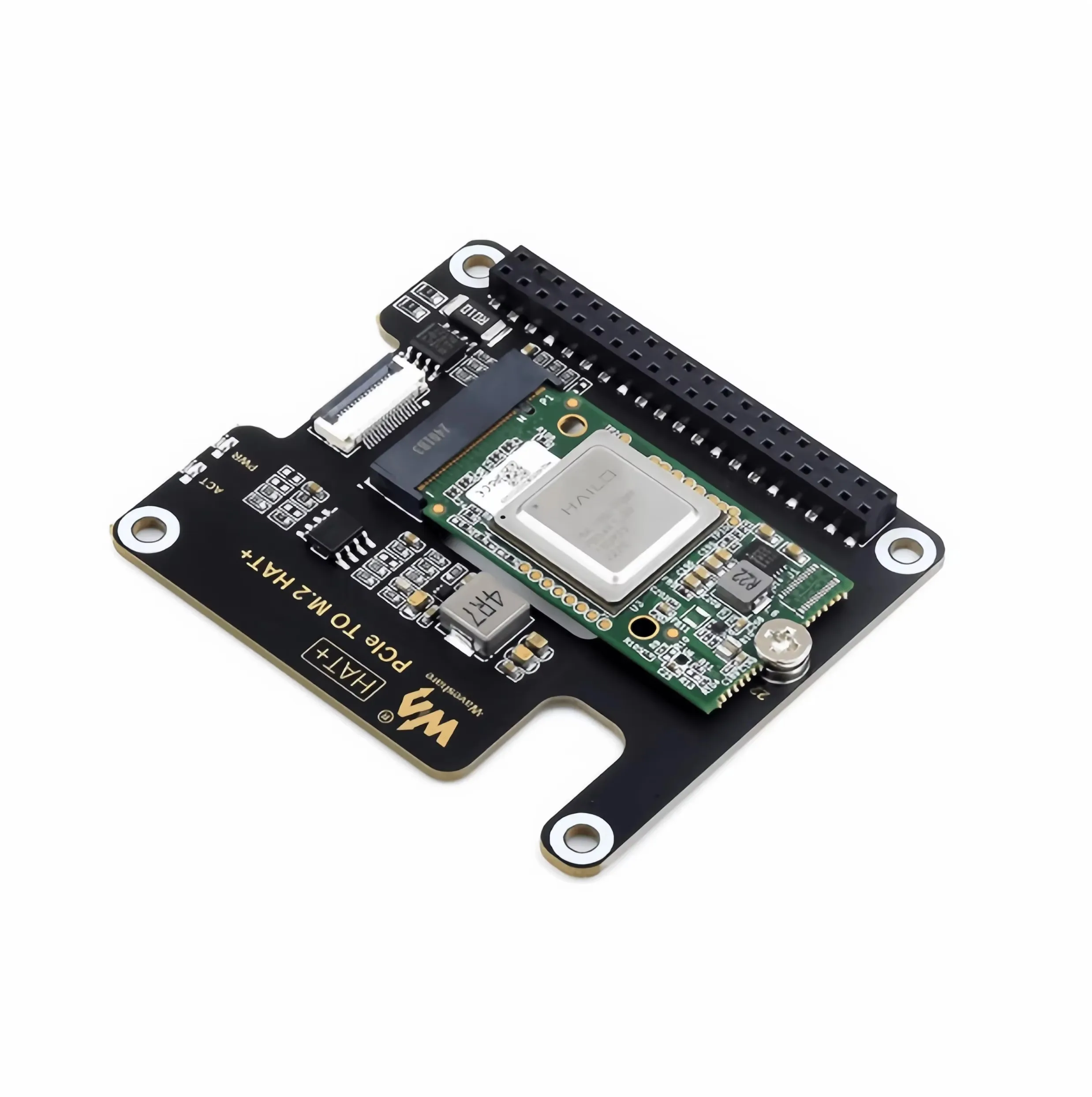 Kit de Inteligencia Artificial BoMaS Raspberry Pi de 5.ª Generación con Hailo-8, Interfaz .2, Potencia de Computación de 26 TOPS
