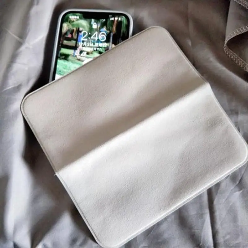 Limpiador de pantalla de paño de pulido de gamuza doble, limpiaparabrisas para MacBook, iPad, iPhone, Apple Watch, suministros de limpieza, 1/5/10 Uds.
