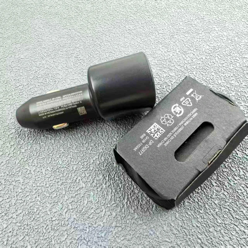 Cargador de coche USB Dual SAMSUNG de 60W 45W + 15W USB A/C carga rápida PD Carregador para Galaxy S25 FE Note20 Ultra C55 A55 A54 Tab S11