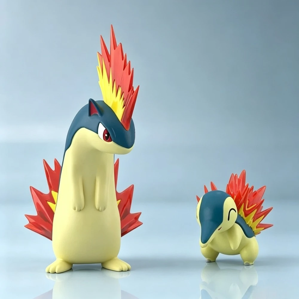 Figuras de Acción de Anime Pokémon, Typhlosion, Figuras de PVC, Estatua Coleccionable de Escritorio, Juguetes de Regalo, 2.5-9.5cm
