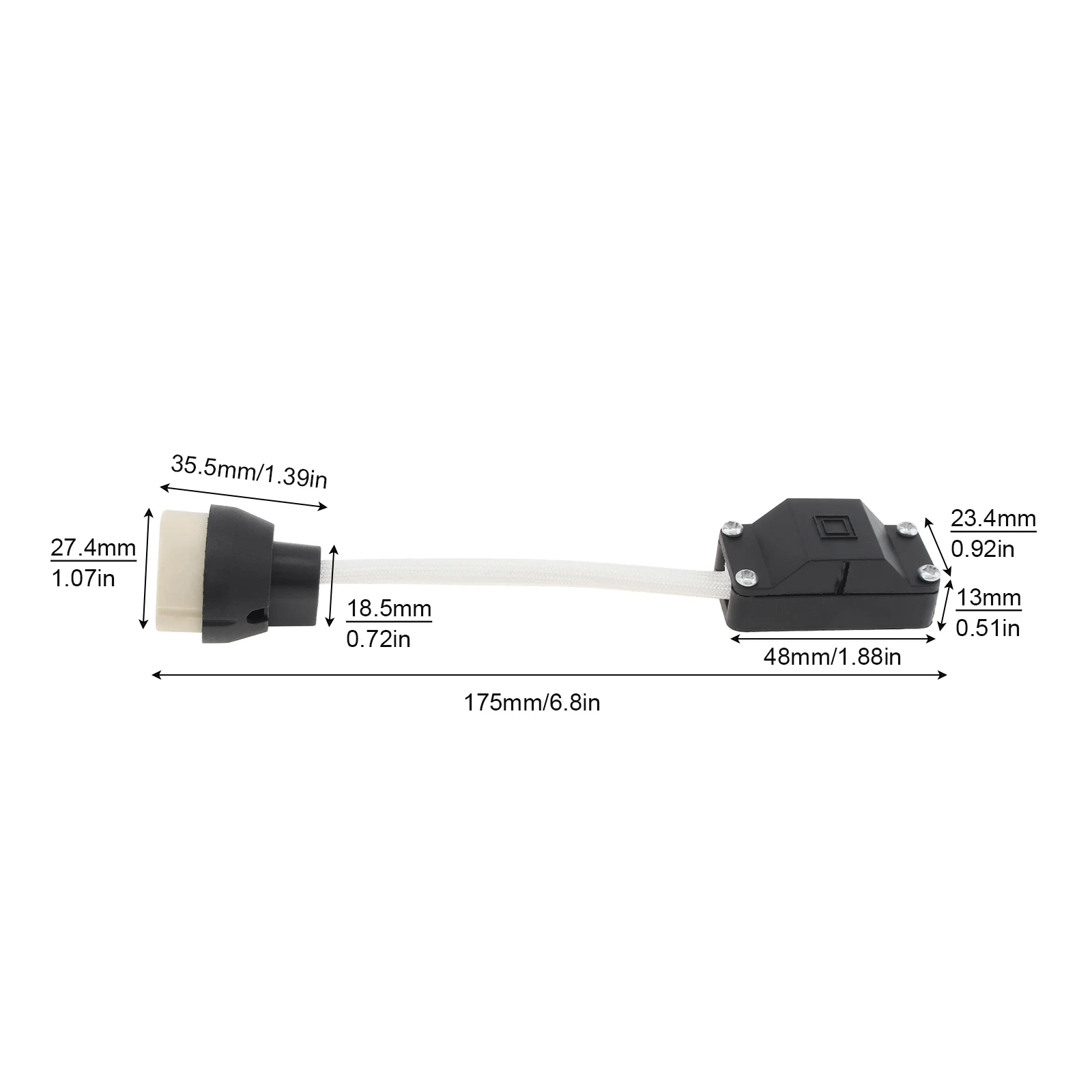 5 uds GU10 portalámparas 2A 250V conector de Base de lámpara de cerámica para bombilla LED halógena Downlight con adaptador de enchufe de caja de terminales