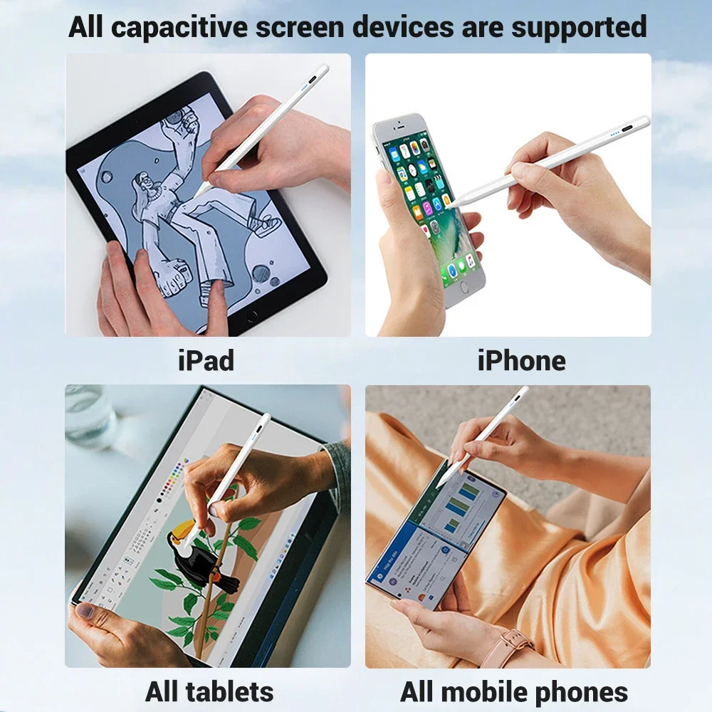 Lápiz óptico Universal para tableta, funda de lápiz táctil para iPad, Huawei, Lenovo, Samsung, Xiaomi, Redmi, Honor, Oppo, Vivo, con caja