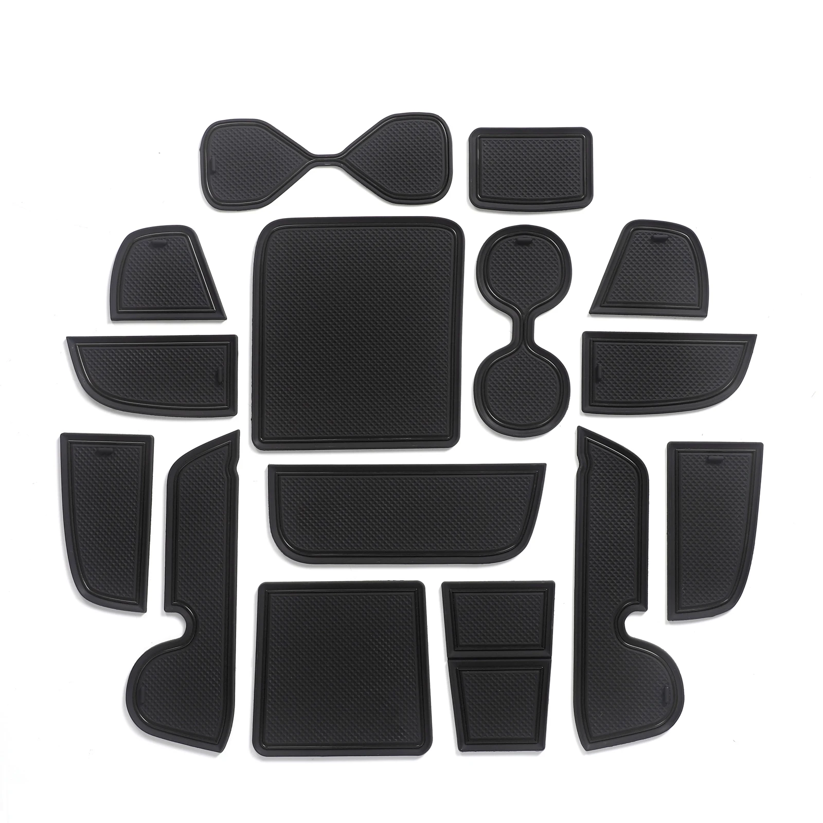 Smabee para Honda Vezel HR-V 2021-2024 HRV (No Compatible con 2025) Alfombrilla Antideslizante para Ranuras de Puerta y Portavasos, Protector Antideslizante para Puerta, Accesorios para Coche