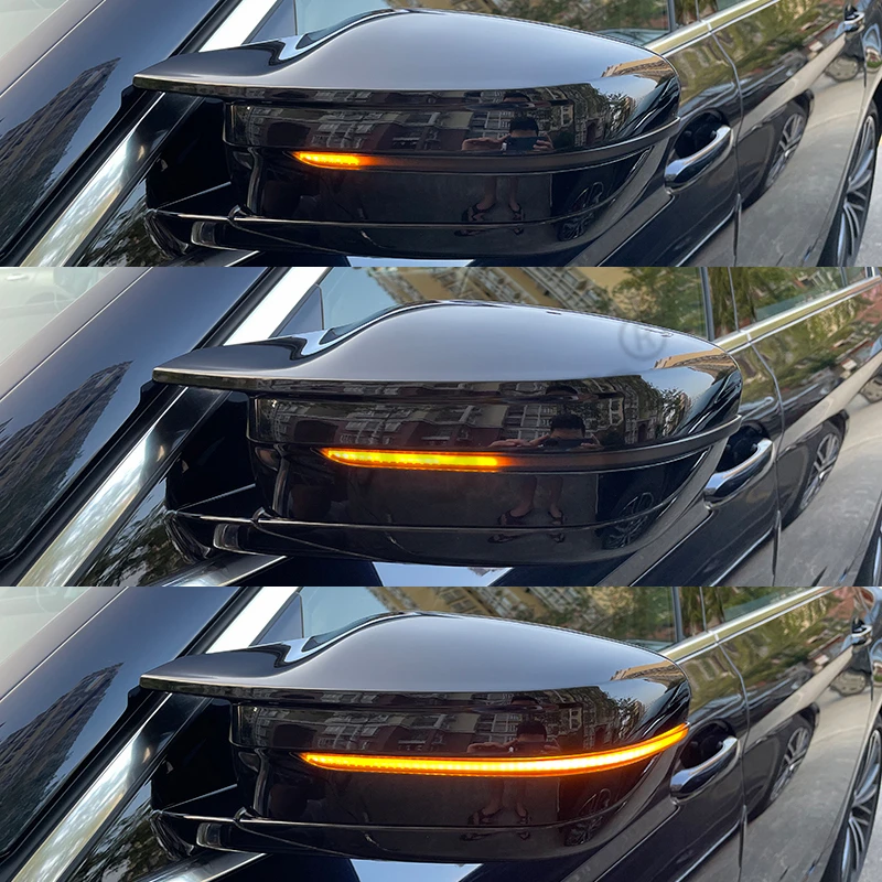 Lámpara de luz secuencial de espejo lateral de señal de giro dinámica LED para BMW G38 G12 G20 G30 G31 G14 G15 G11 G12 M5 F90 5 6 7 8 3 Series