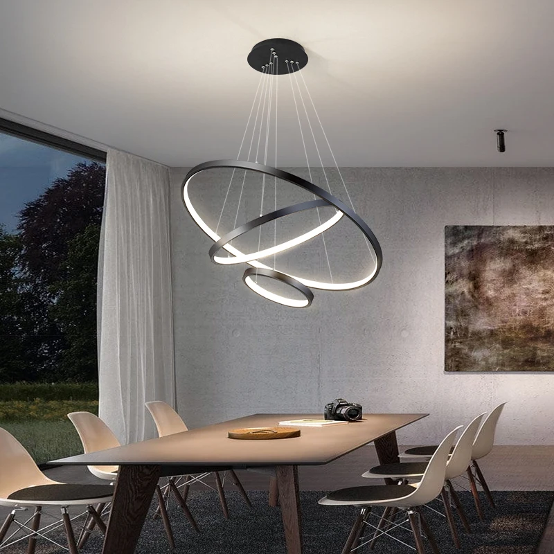 Candelabro de techo Led moderno para Villa, sala de estar, dormitorio, comedor, candelabro de hierro, iluminación Interior del hogar, luces decorativas