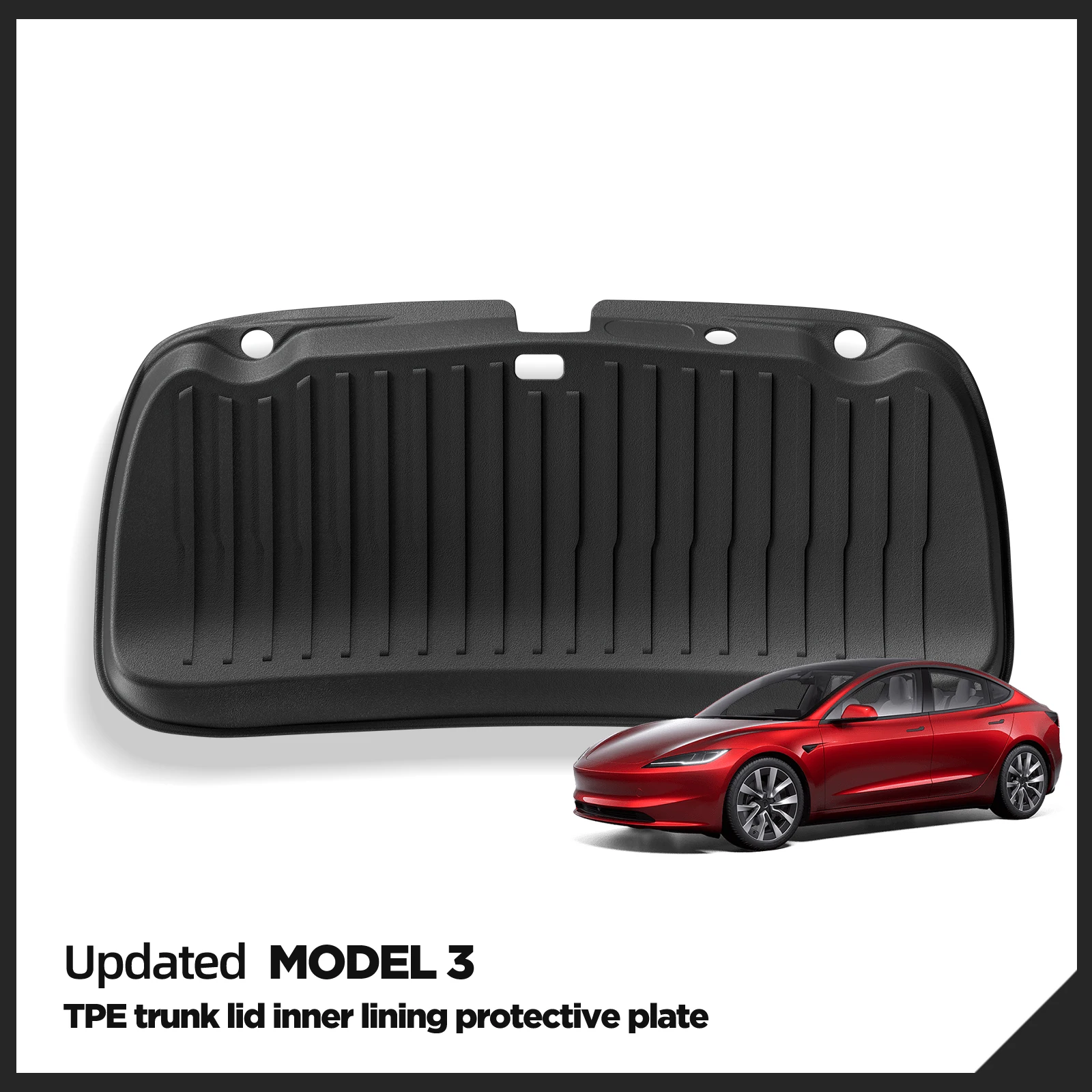 Smabee para Tesla Model 3 Highland 2024 2025, Tapete Antisuciedad para Puerta Trasera, Protector de Maletero, Accesorios para Auto