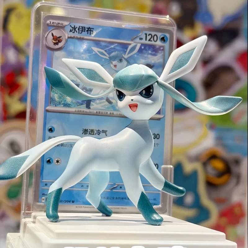 Nueva Colección de Figuras Ilustradas Originales PKM PTCG Vol.3 Serie Eevee, Set de Figuras Coleccionables, Juguetes Sorpresa, Modelo Coleccionable