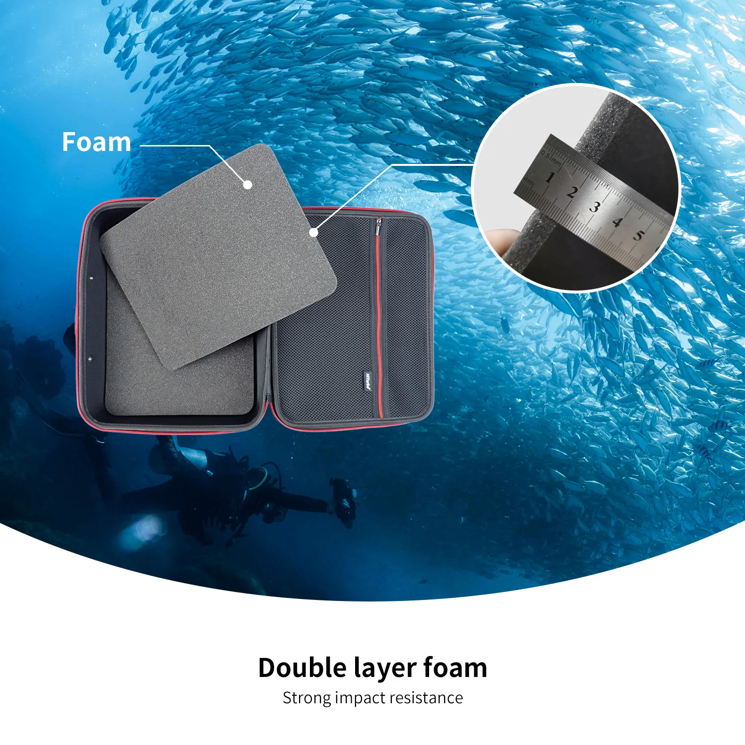 Estuche de transporte para regulador de buceo, bolsa BCD para equipo de buceo, accesorios de instrumentos, funda protectora de PVC con cremallera de doble cabeza, 1 ud.