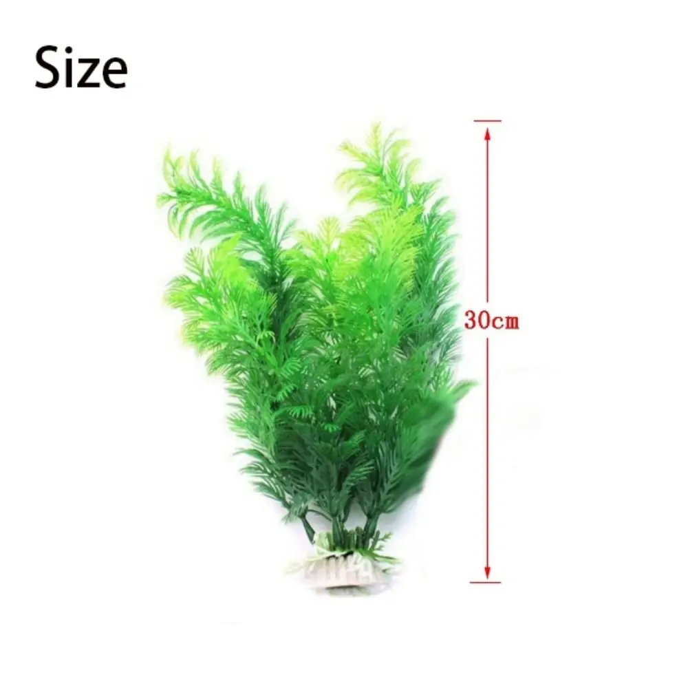 Adornos de plantas de acuario, simulación de plástico, hierba de agua Artificial, accesorios de decoración para pecera