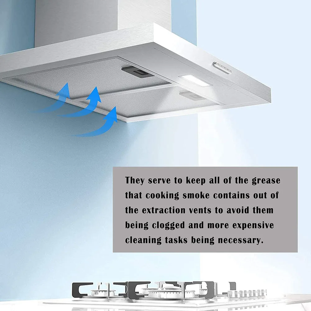2x filtro de campana extractora de repuesto ventilación aspirador de aluminio 26*32CM malla metálica campana extractora filtro de grasa Extractor de cocina