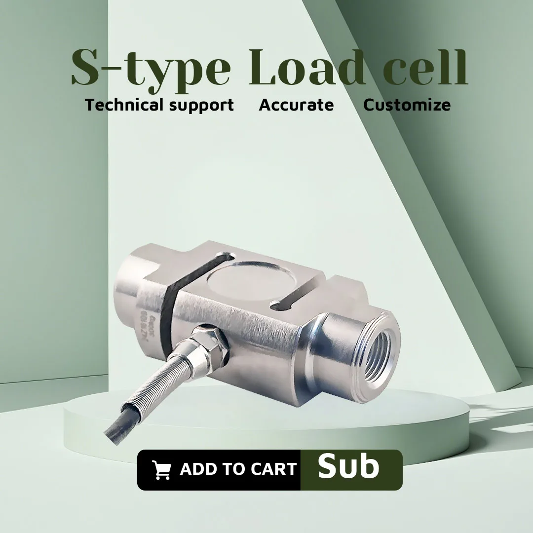 BENGBUZZYQ Célula de carga tipo S de columna, sensor de compresión de tensión de 50 kg ~ 100 t, acero inoxidable, IP66, sensor de peso industrial