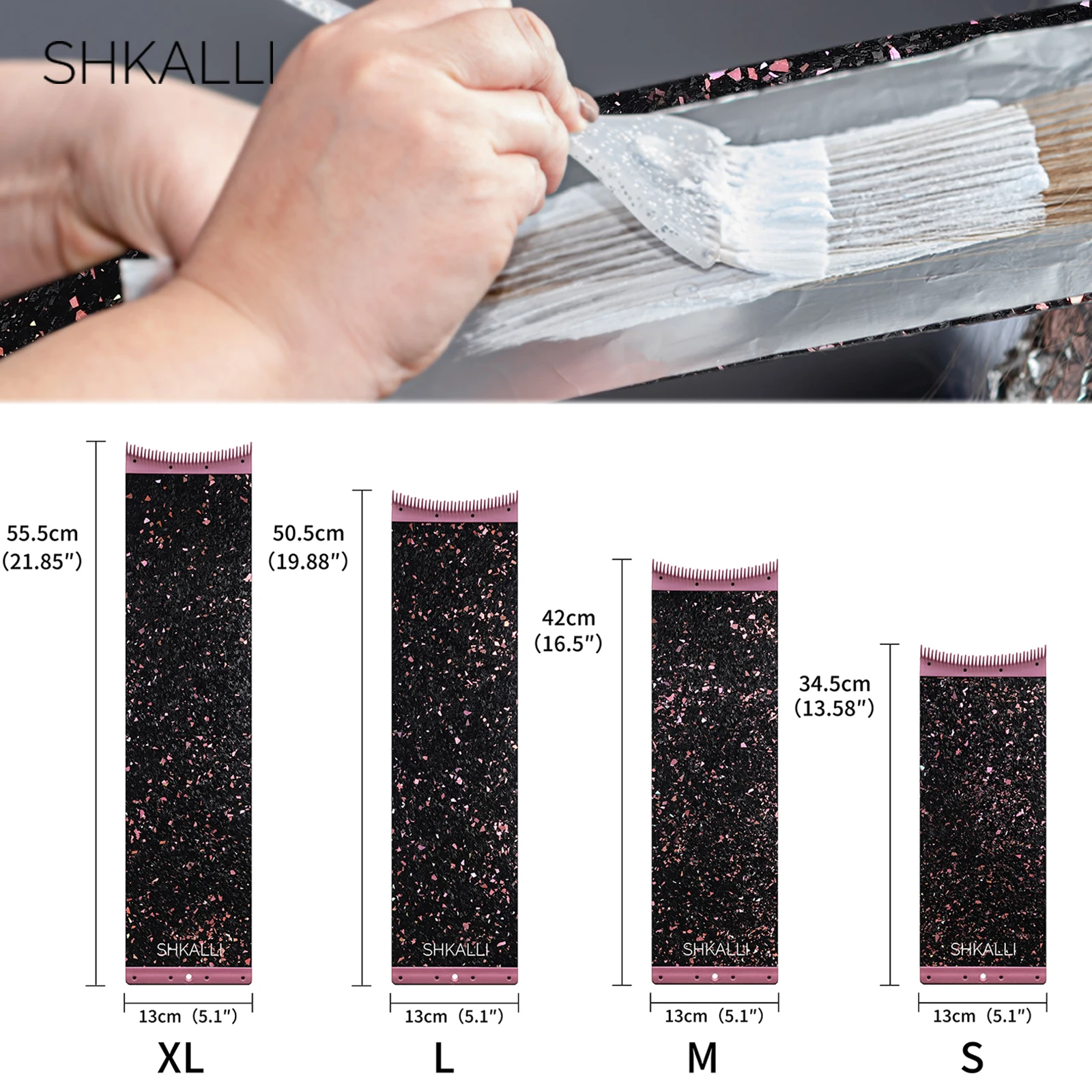 Tabla Profesional de Fibra de Carbono para Mechas con Dientes de Peine, Accesorio de Estilismo para Teñir el Cabello, Herramienta de Coloración para Peluqueros