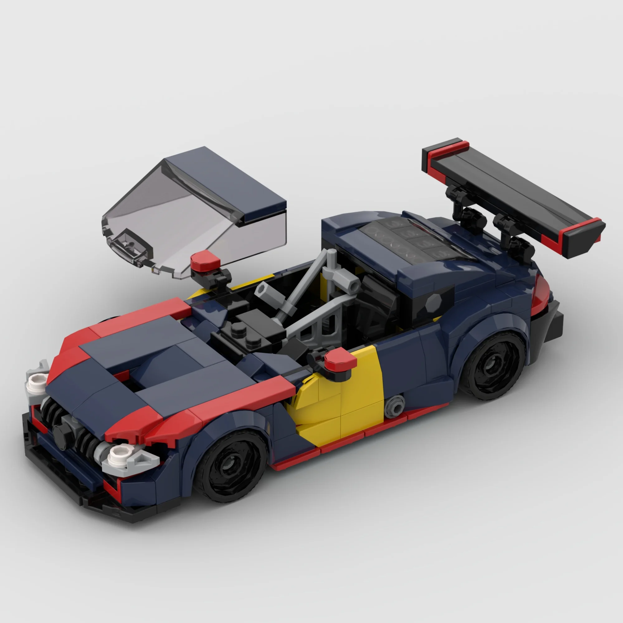 Bloques de Construcción del Superauto Técnico GT3 MOC-258495, Modelo de Auto Deportivo de Carreras Verstappen, Ladrillos de Ensamblaje, Juguetes para Adultos, Regalos
