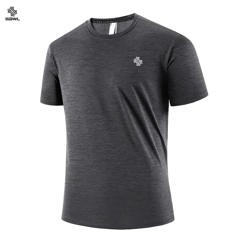 SBWL 2026 Nueva Camiseta Deportiva de Verano de Alta Calidad para Deportes al Aire Libre y Fitness en Interiores, de Secado Rápido, Moderna y Casual de Manga Corta
