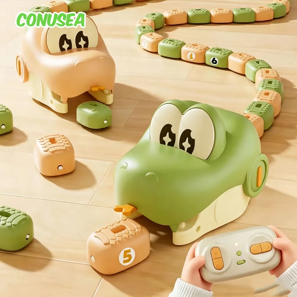 Juego de Control Remoto Serpiente Codiciosa, Coche RC, Competición Interactiva entre Padres e Hijos, Juguete Educativo de Animal Inteligente para Niños