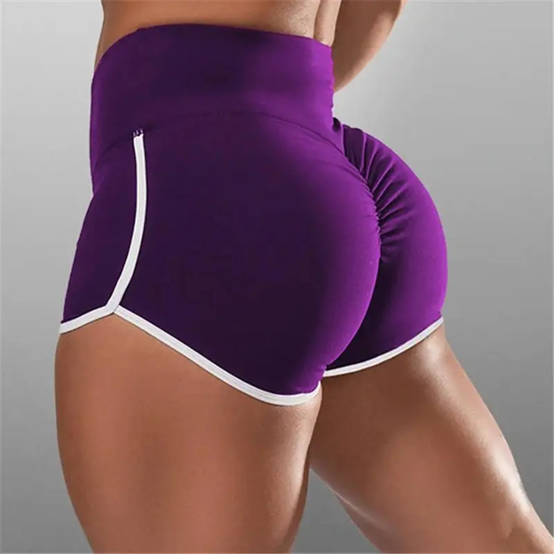 Pantalones cortos deportivos para mujer, pantalones cortos de gimnasio de cintura alta, pantalones cortos de ciclismo para mujer, pantalones cortos de Yoga para correr, mallas de entrenamiento con realce para mujer