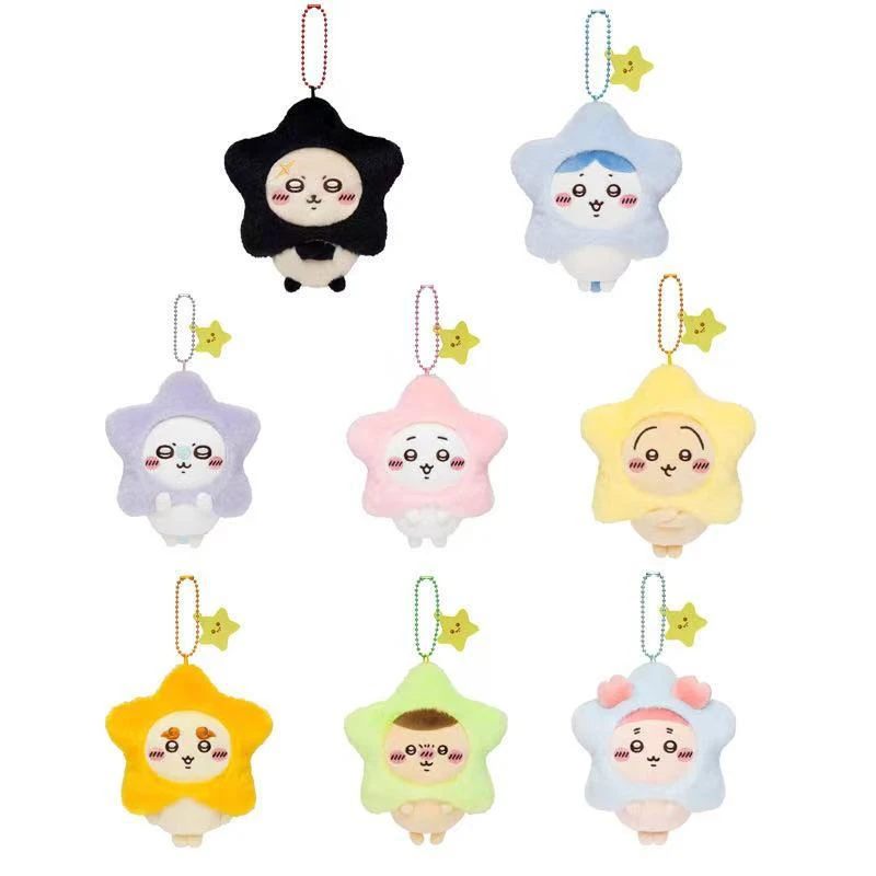 2026 Nuevo Peluche Pequeño de la Serie Estrella de los Deseos de Ocho Chiikawa, Estilo Japonés Kawaii, Colgante para Bolso con Diseño de Corazón de Niña, Regalo Festivo