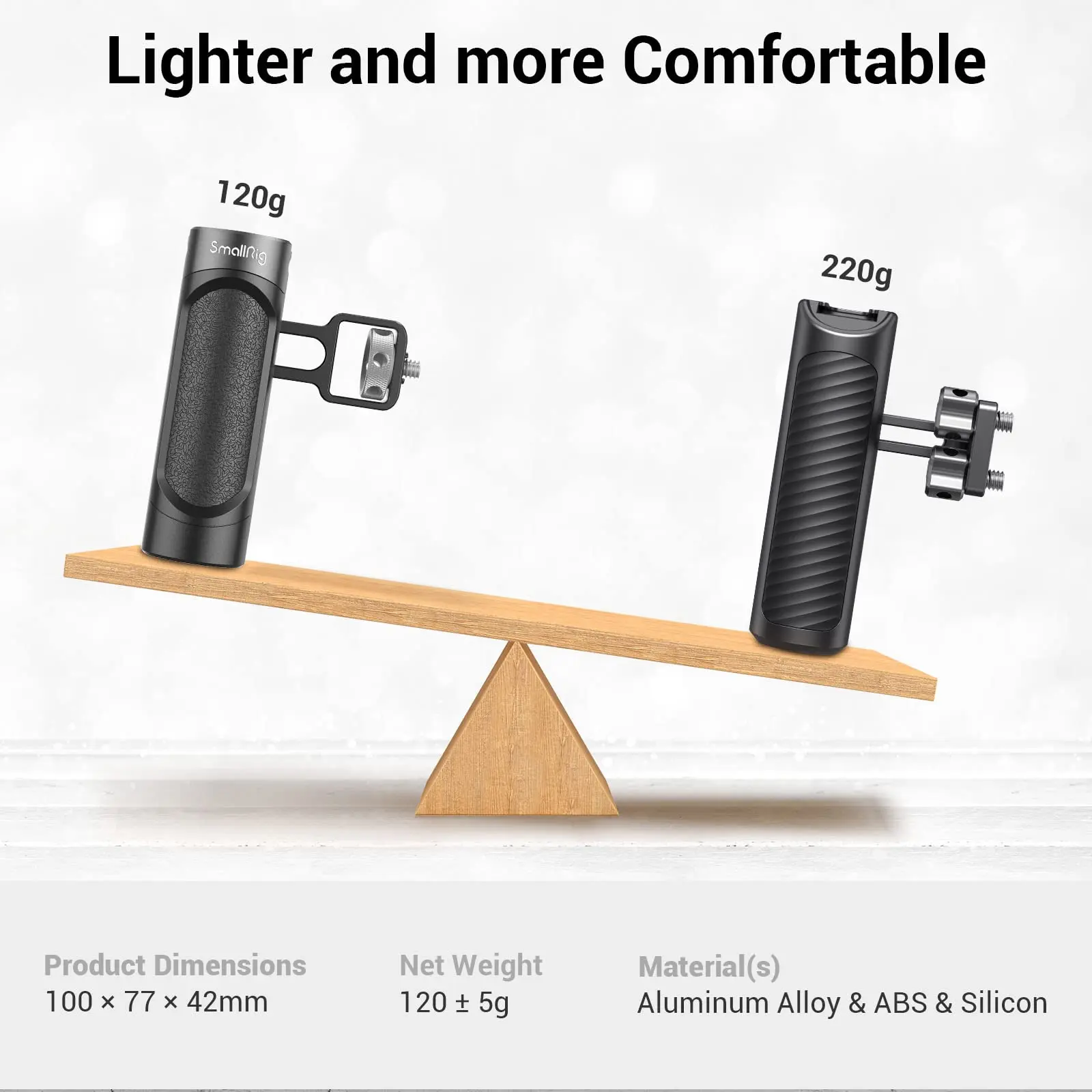 Mango lateral SmallRig para iPhone 14, soporte de vídeo para teléfono inteligente, ligero, 1/4 hilos, empuñadura Universal de liberación rápida 2772