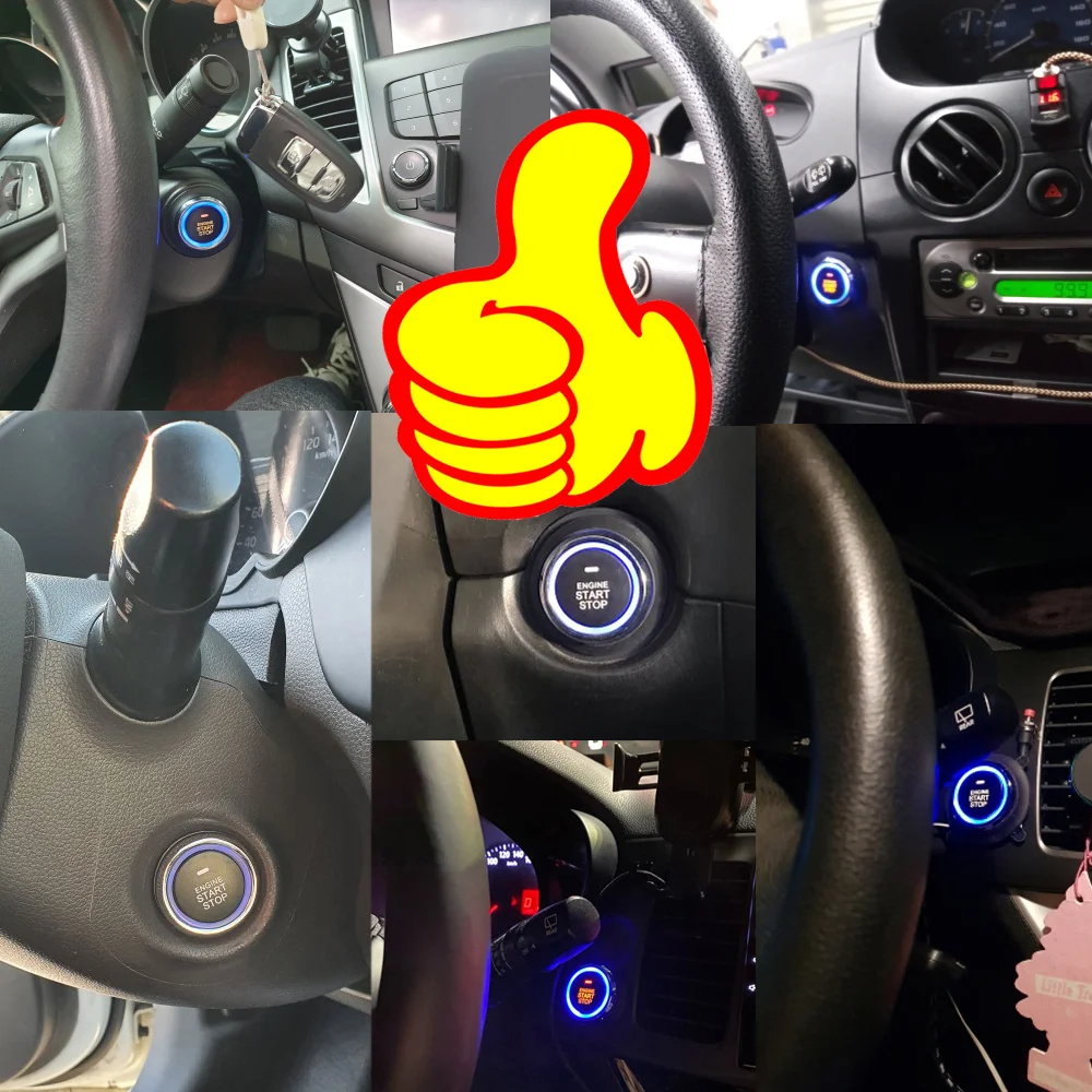 Botón de Encendido/Apagado Universal con Cierre Centralizado y Alarma, con Arranque Remoto, Sistema de Arranque/Apagado Automático para Golf/Passat/Chevrolet