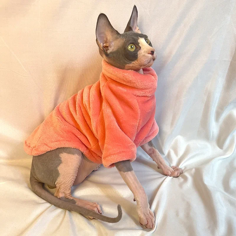 Ropa de moda para gatos, suéter para gatos Sphynx, ropa para gatitos, Sudadera con capucha para perros, ropa para gatos Sphinx, monos para mascotas