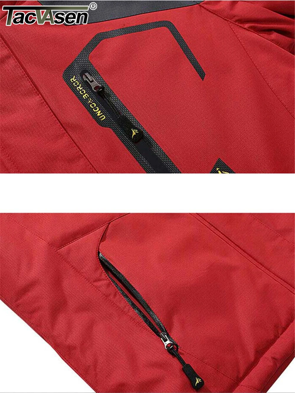 TACVASEN, chaquetas de montaña con forro polar, chaquetas de senderismo para hombre, abrigos con capucha extraíbles para exteriores, Parka de esquí y Snowboard, prendas de vestir de invierno