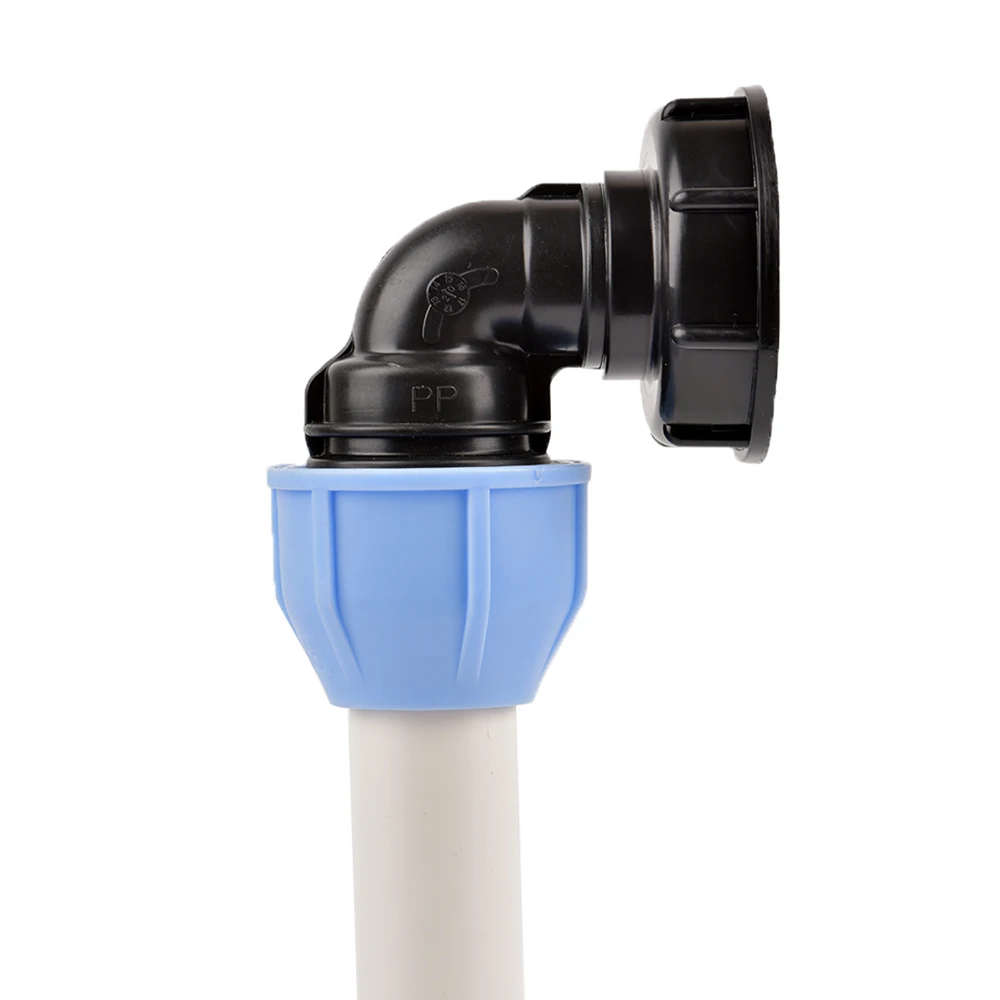 Conector adaptador de tanque IBC de rosca gruesa S60X6, conector de manguera de tanque de agua de jardín PE PVC PPR 20/25/32MM