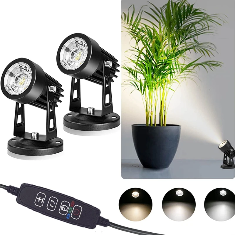 Foco de luz LED para interiores, Lámpara decorativa de 5W, regulable, para planta en maceta, para el hogar y la sala de estar