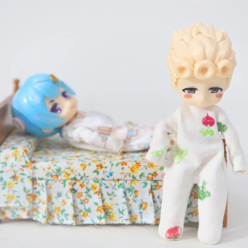 Ropa para muñecas OB11, pijamas suaves y encantadores con estampado para Ob11,Mollys,Obitsu 11,Gsc,Pd9,1/12 Bjd, accesorios de ropa para muñecas