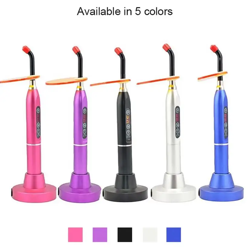DEASIN-Lámpara de luz de curado Dental inalámbrica LED, máquina de odontología, resina polimerizada, 5s/3mm, lámpara de ortodoncia Dental curado con luz