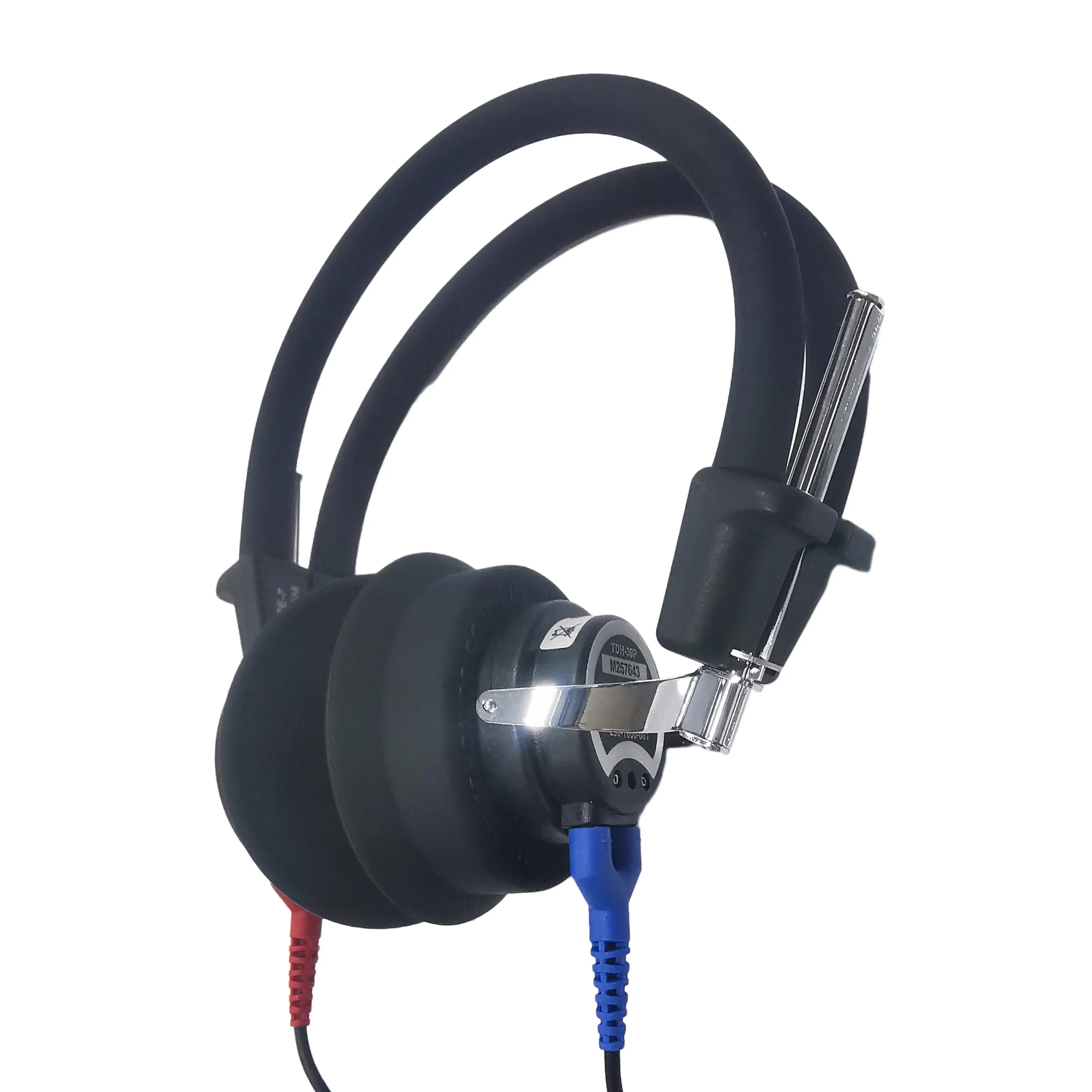 TDH39 RE-7 Auriculares de Conducción Aérea con Conector en L, Accesorio Profesional para Pruebas de Audio, Conector Mono de 6.35mm Chapado en Oro
