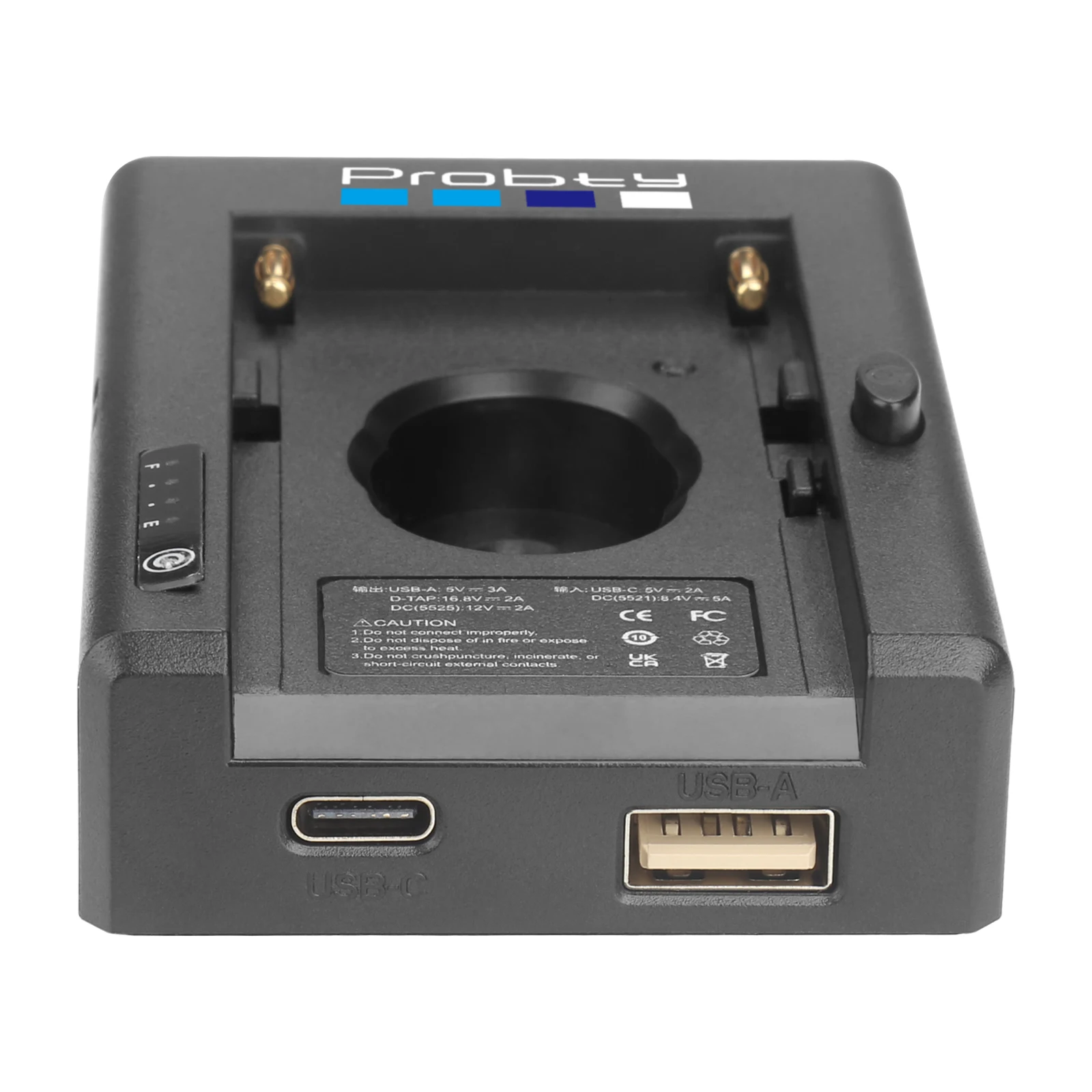 Batería simulada NP-FZ100 + placa de montaje del adaptador de batería NP-F para Sony A7R V A7 IV A7S III A7C II A7CR con D-TAP y salidas CC duales