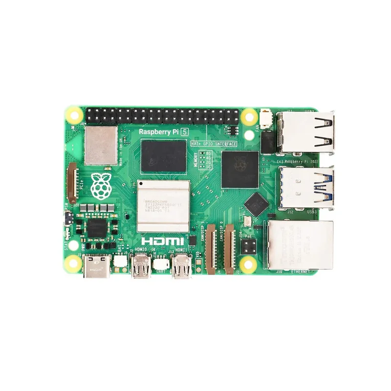 BoMaSOfficial Raspberry Pi 5 Original, Computadora de Placa Única, 2GB 4GB 8GB 16GB, Cortex-A76, Linux, PCIe, Gigabit Ethernet, USB3.0, Python