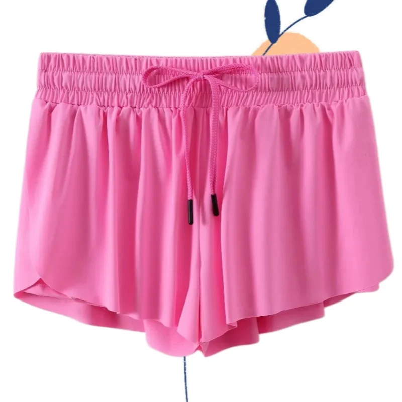 Pantalones cortos deportivos para mujer, Falda corta de tenis de mariposa con bolsillos, gimnasio, Yoga, motociclista atlético, faldas de Spandex, 2 en 1, Verano