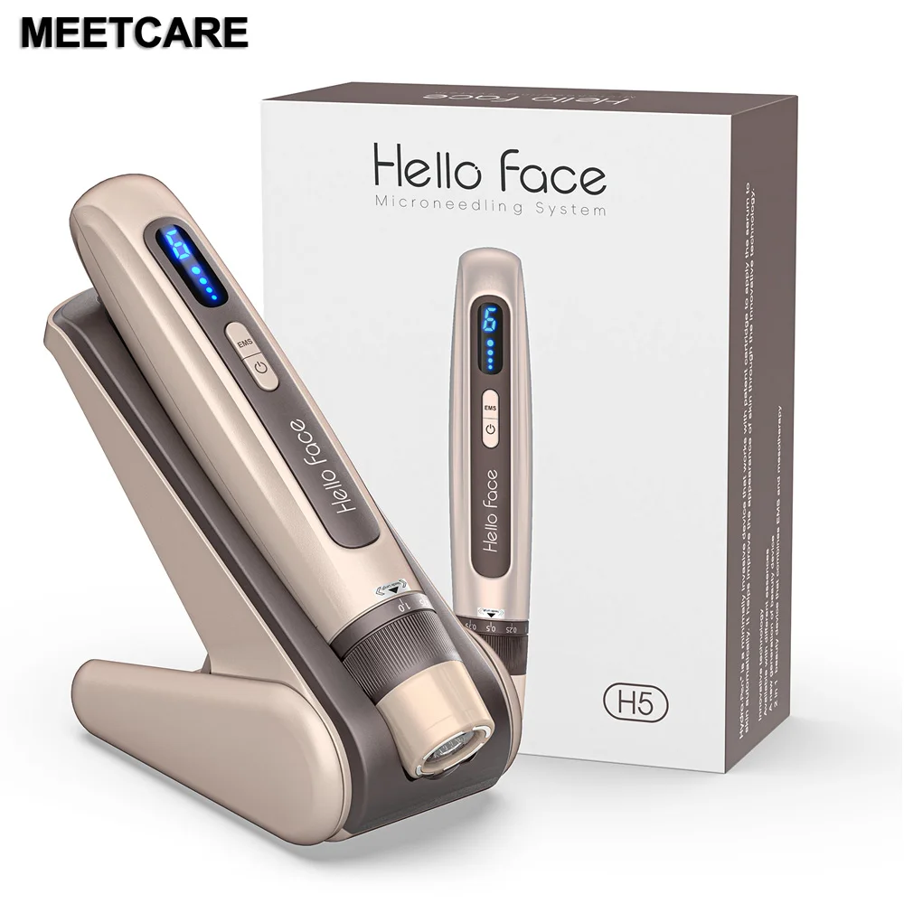 Hidrapen H5 Original con Microagujas y Dispositivo de Infusión de Mesoterapia con Microcorriente EMS de 4 Polos para Reparación de la Piel