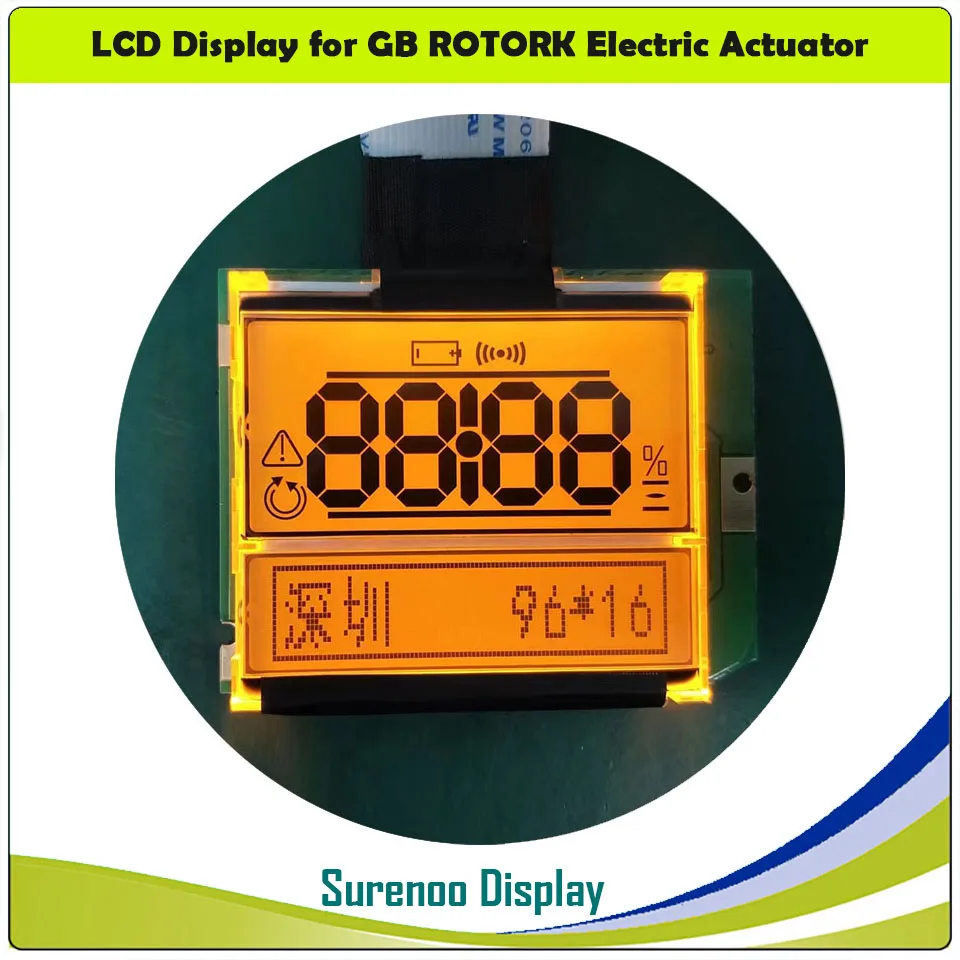 Surenoo nuevo H48140-01 111-3119-0592 pantalla del Panel del módulo LCD para reparación de reemplazo del actuador eléctrico GB ROTORK