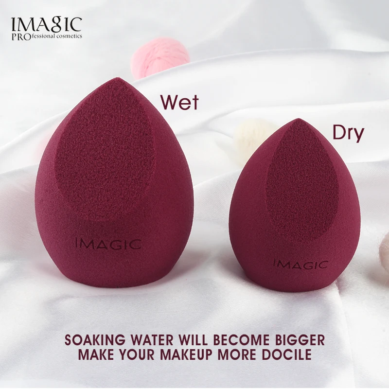 IMAGIC 10 Uds esponja de maquillaje esponja húmeda y seca esponja de maquillaje suave profesional paquetes de combinación más grandes de alta calidad