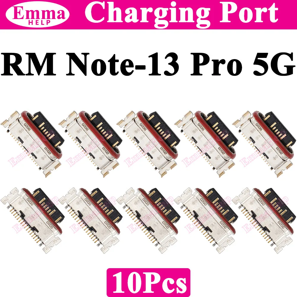 10 Conectores de Puerto de Carga USB para Xiaomi Redmi Note 11 12 13 Pro Plus 12s 11s 14Pro 4G 5G 12Pro, Enchufe de Carga