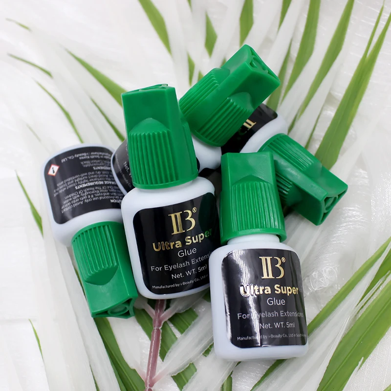 Pegamento IB Ultra Super Original de Corea para extensiones de pestañas, 5ml, profesional, IB, pegamento con tapa verde, herramientas de maquillaje adhesivas para pestañas postizas