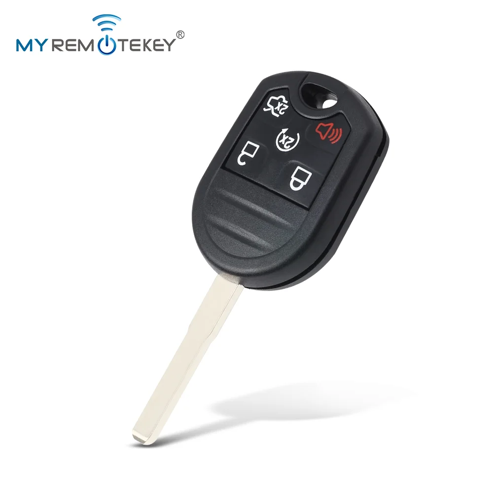 Llave Remota MYREMOTEKEY con Chip 4D63 y Cuchilla HU101 de 315Mhz para Ford Fiesta, Escape, Focus, C-Max, Transit Connect 2012-2019