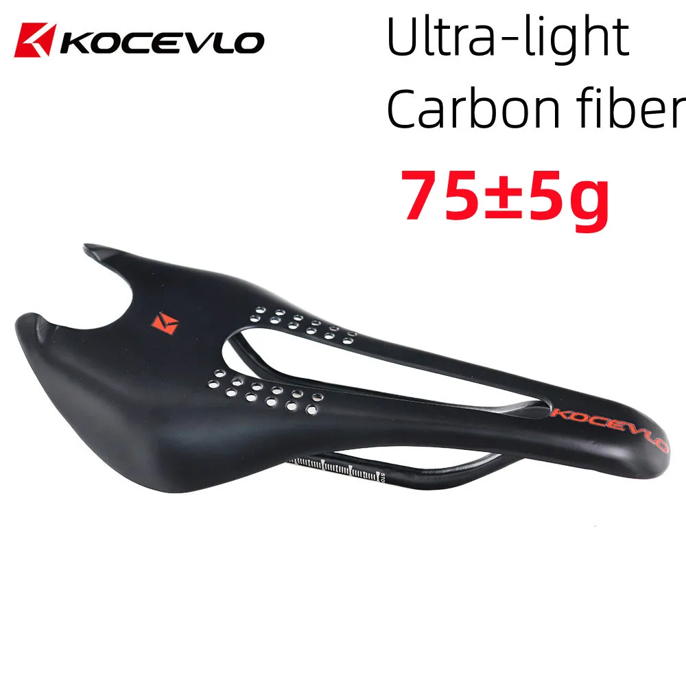 Cojín de asiento ultraligero y transpirable para bicicleta, súper ligero, bicicleta de carretera MTB, sillines de carbono, piezas de sillín de ciclismo, 85g