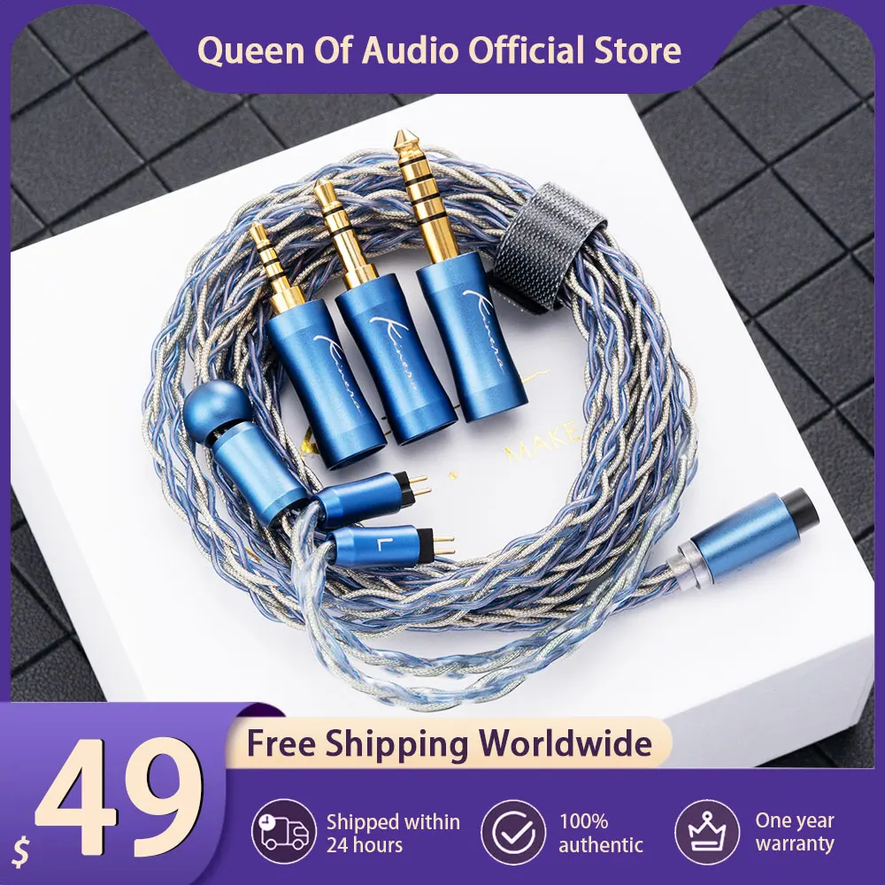 Audífonos Intrauditivos Kinera Ace 2.0 con Cable Modular de Actualización, Auriculares IEM con Conector Desmontable de 2.5+3.5+4.4mm, Accesorios para Auriculares