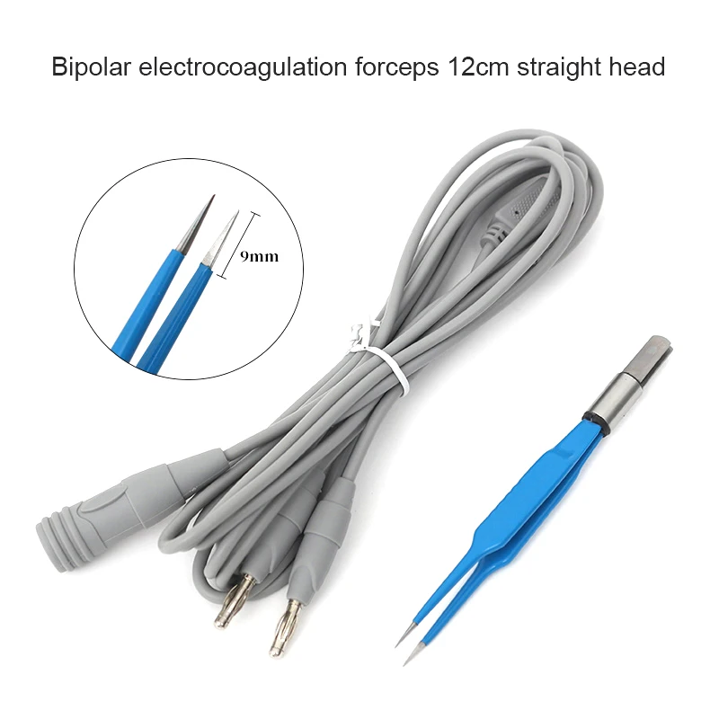 Pinzas de coagulación bipolares, pinzas de electrocoagulación, tipo de inserción de alambre, alta temperatura y alta presión