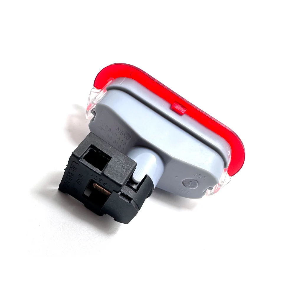 1 Juego de lámpara de alarma de puerta, luz roja con portalámparas compatible con Beetle Golf Jetta POLO 6Q0 947 411 6Q 0947411 A 1J0 947 411 E